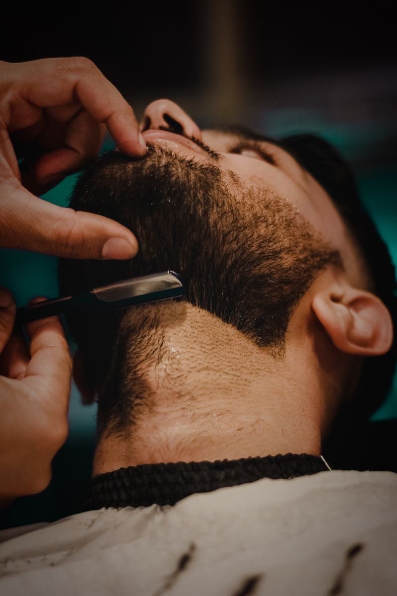Precision beard shaping at The Salon Salvatore